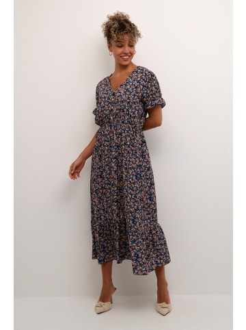 Cream Kleid CRLina Feminine in Navy flower Print