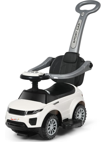 COSTWAY 3 in 1 Rutschauto ab 1 Jahr in Weiß
