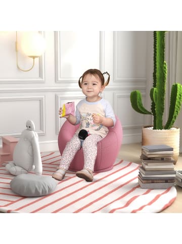 HOMCOM Loungesessel-60L x 56B x 48H cm-Rosa