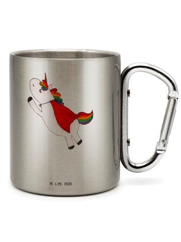 Mr. & Mrs. Panda Thermobecher Einhorn Geburtstag mit Spruch in Silber