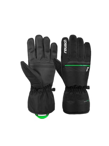 Reusch Fingerhandschuh Snow King in 7716 black / neon green