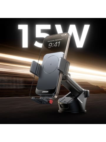 Joyroom JR-ZS241S Autohalterung mit Wireless Charger Schwarz