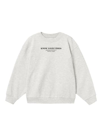 name it Sweatshirt in Light Grey Melange