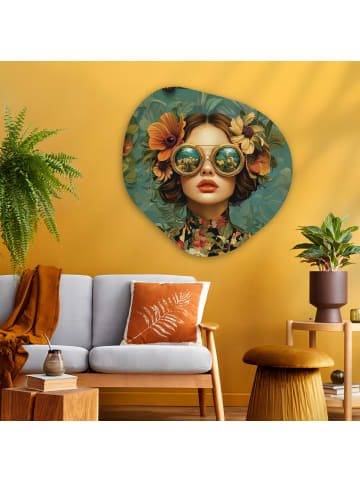 OnlyWow Organische Wandbild Petrol