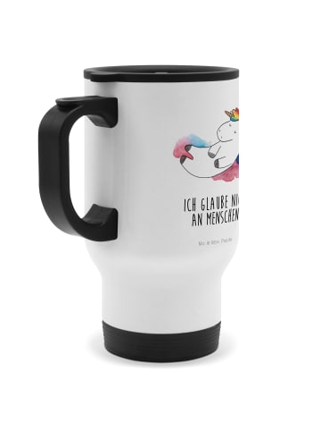 Mr. & Mrs. Panda Thermobecher Einhorn Wolke 7 mit Spruch in Weiß