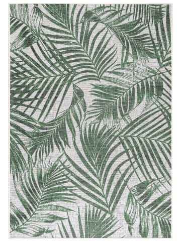 KADIMA DESIGN Teppich Outdoor Flachgewebe Palmen-Dessin Polypropylen Terrasse