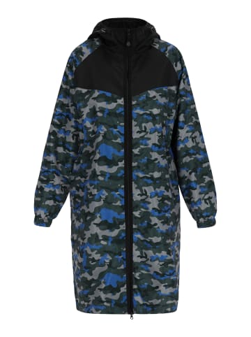 Schmuddelwedda Damen Mantel in Blau Camouflage