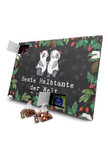 Mr. & Mrs. Panda Tee Adventskalender Panda Beste Halbtante der W... in Kreidetafel