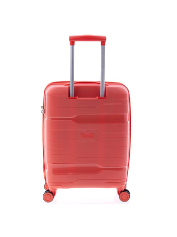 Gladiator 3800 4 Rollen Kabinentrolley 55 cm mit Dehnfalte in coral