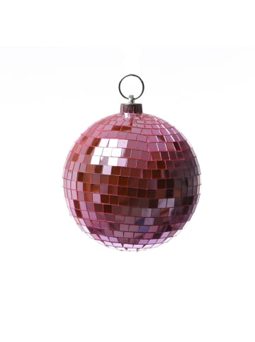 SATISFIRE Spiegelkugel Mirrorball Discokugel D: 15cm in rosa