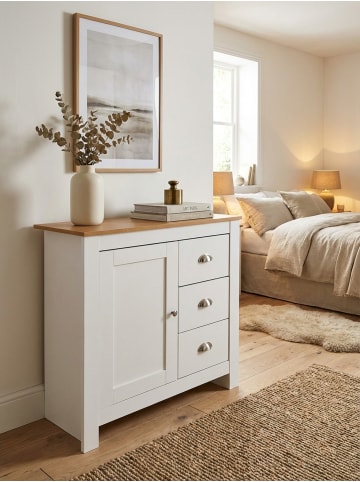 KADIMA DESIGN Sideboard mit 3 Schubladen 79x81x35 cm Kommode / Eiche Modern