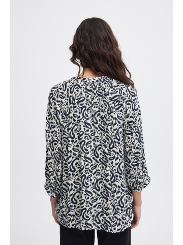 ICHI Langarm - Hemd IHMARRAKECH Regular fit in Total Eclipse Paisley Aop