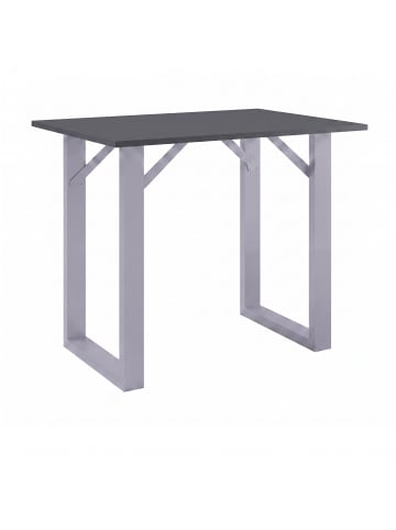 VCM  Holz Bartisch Stehtisch Tisch Tresen Xona 140x50 in Silber / Anthrazit