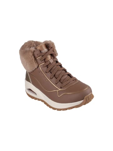 Skechers Skeckers Uno Rugged Fall Shimmer Sneaker mit Schnürsenkeln Braun