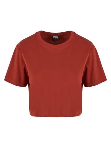 Urban Classics Cropped T-Shirts in rusty