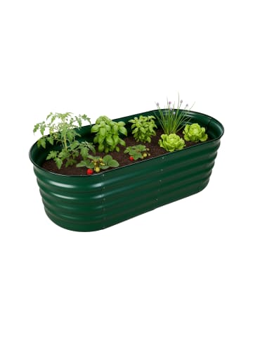 relaxdays Hochbeet in Grün - (B)150 x (H)45 x (T)60 cm