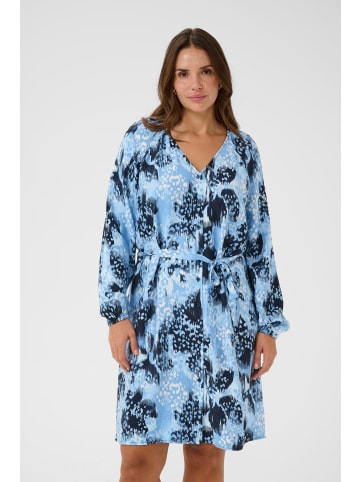 KAFFE curve Kleid KCaliana A-shape in Blue Flower Animal