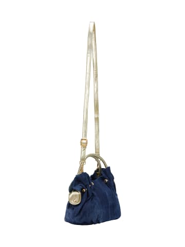 faina Women Handbag in Denim Gold