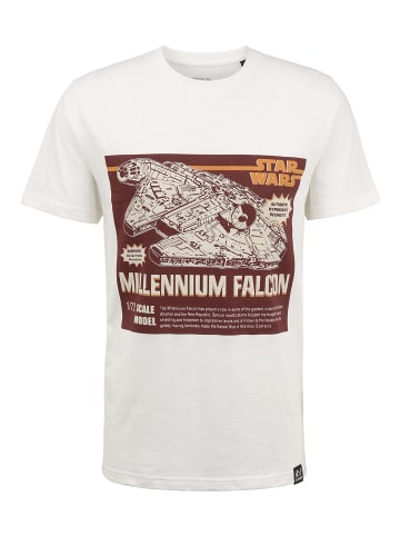 Recovered T-Shirt Star Wars Millennium Falcon Model in Weiß