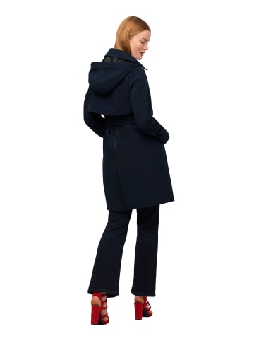 Ulla Popken Mantel in navy blau