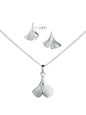 Alexander York Schmuckset GINKGO in 925 Sterling Silber, 4-tlg. in silber