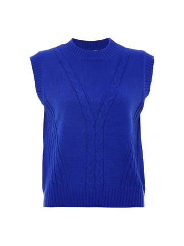 DreiMaster Damen Strick Pullunder in KÖNIGSBLAU