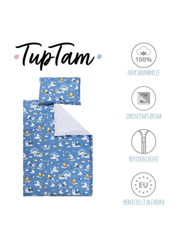 TupTam Kinder Bettwäsche 2-Teilig in blau Modell 3