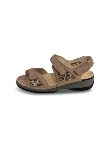 VITAFORM Nubukleder Sandalen in leopard