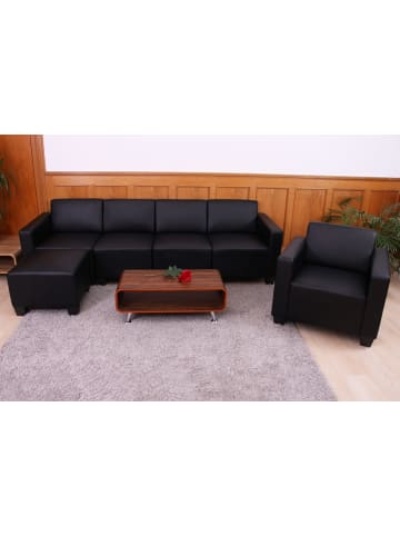 MCW Modular Sofa-System Moncalieri 3-1-1-1, Schwarz