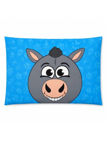 COFI 1453 Cucciolini Kinder Kissenbezug (1 Stk.) 70 × 50 cm Baumwolle in Blau