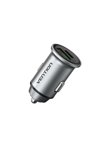 Vention 18/20W Dual-Port-Autoladegerät USB-A, USB-C in Schwarz