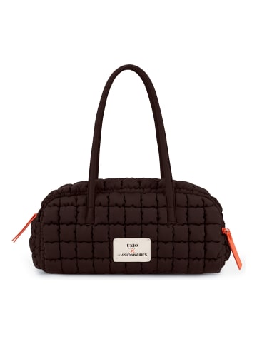 Les Visionnaires Unio Zicke Schultertasche 35 cm in chocolate