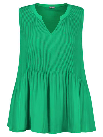 SAMOON Bluse ohne Arm in Galactic Green