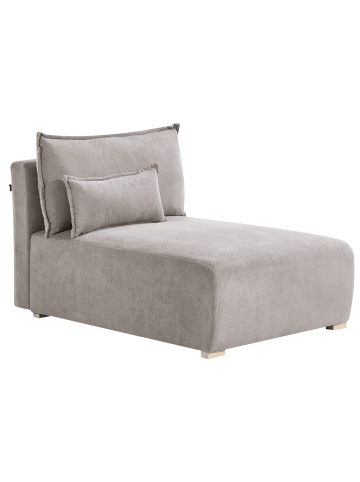 Beliani Sofaelement NERBO in Grau/Braun - (W) 100 x (H) 97 x (L) 154 cm