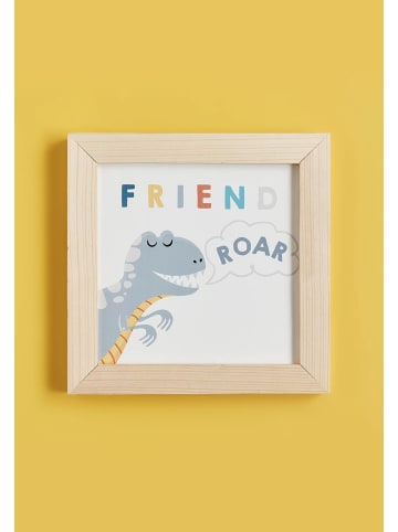 BELLA MAISON gerahmtes Poster Friend Roar in Light brown