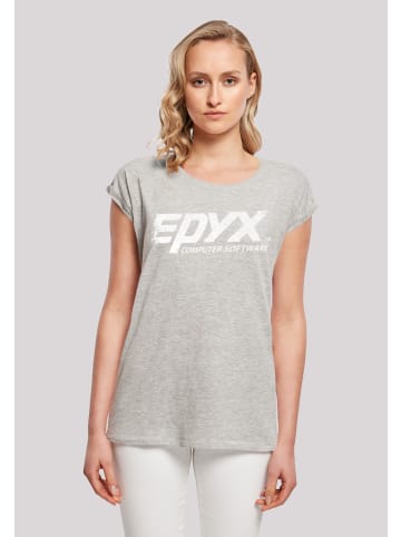 F4NT4STIC T-Shirt Retro Gaming EPYX Logo in grau meliert