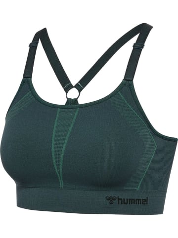 Hummel T-Shirt "Hmlmt Power Seamless Sports Bra" in Grün