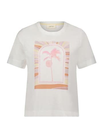 CARTOON Printshirt mit Rundhalsausschnitt in Patch Cream/Pink