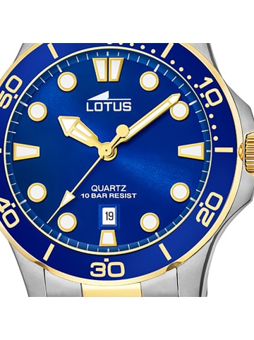 Lotus Analog-Armbanduhr Lotus Sport silber, gold mittel (ca. 39mm)