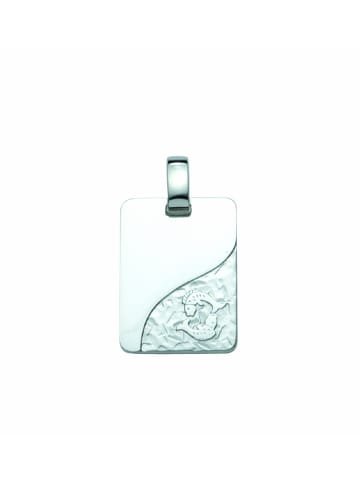 Adeliás Damen & Herren 925 Silber Sternzeichen Anhänger Fisch in silber