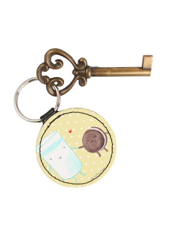 Mr. & Mrs. Panda Anhänger Milch Keks ohne Spruch in Gelb Pastell