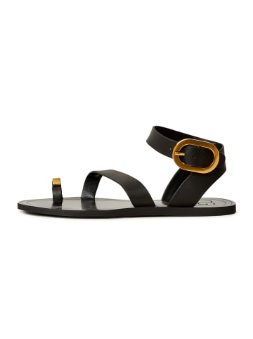 CESARE GASPARI Sandalen mit flacher Sohle in Black