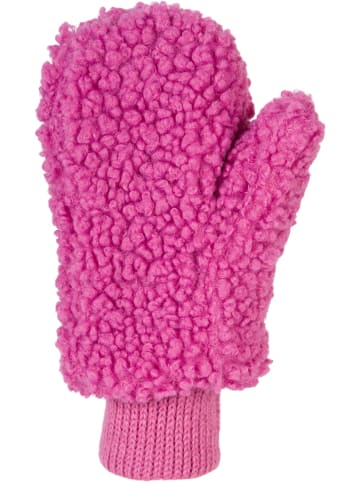 styleBREAKER Teddyfleece Fausthandschuhe in Pink