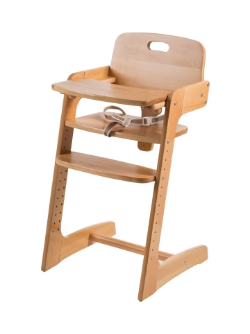 roba Treppenhochstuhl 'Kid Up' - Massivholz - mitwachsender Hochstuhl - Natur