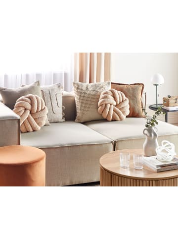 Beliani 2er-Set Dekokissen AKOLA in Beige