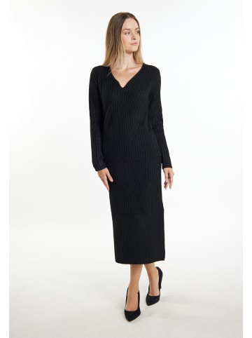 DreiMaster Klassik Damen Strickpullover in Schwarz