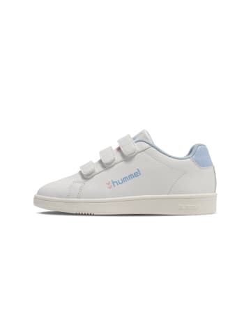 Hummel Klettverschluss Sneaker Match Point Kinder in WHITE/BLUE/PINK