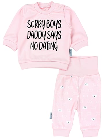TupTam Baby Mädchen Langarmshirt Babyhose Outfit 2teilig in apricot