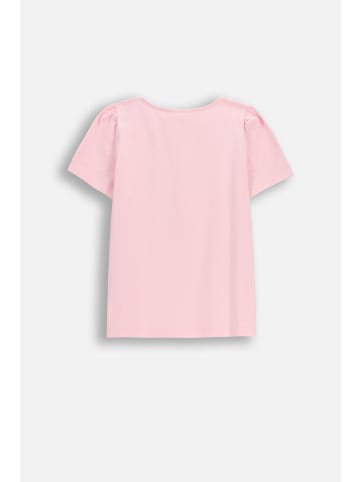 Coccodrillo Elegantes T-Shirt mit kurzen Ärmeln in gedämpftes Rosa