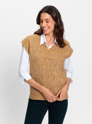 WITT WEIDEN Pullunder in ocker-meliert